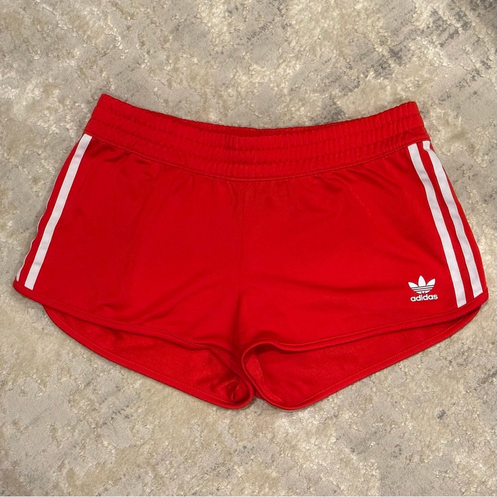 Adidas Womens Running Shorts Red Size M
